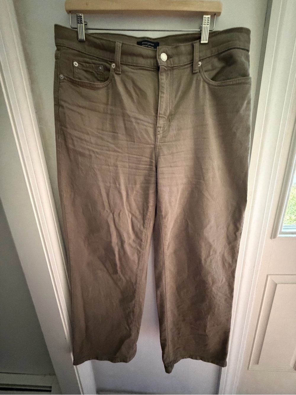 Banana Republic outlet high rise size 12 Green denim jeans